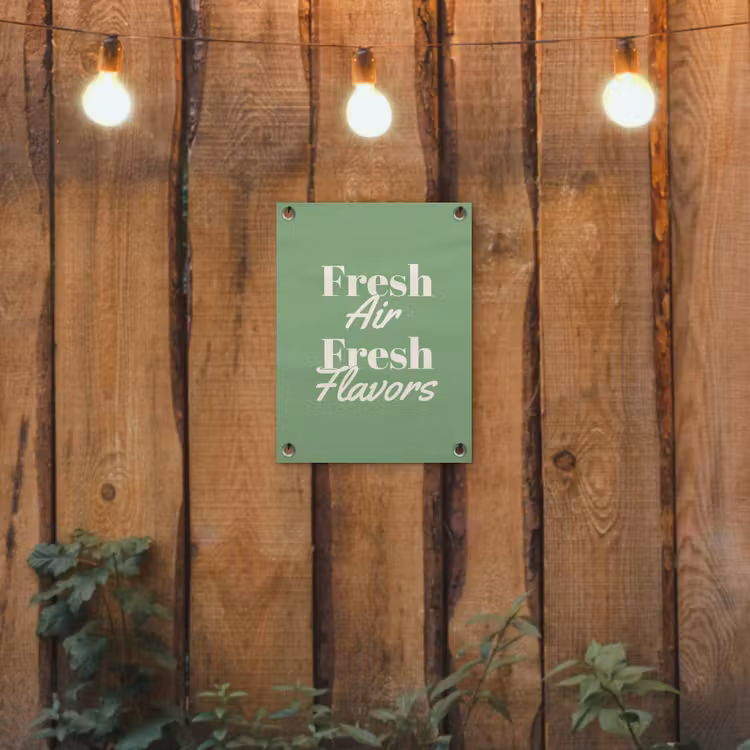 Tuinposter - Fresh Air Fresh Flavors — 2