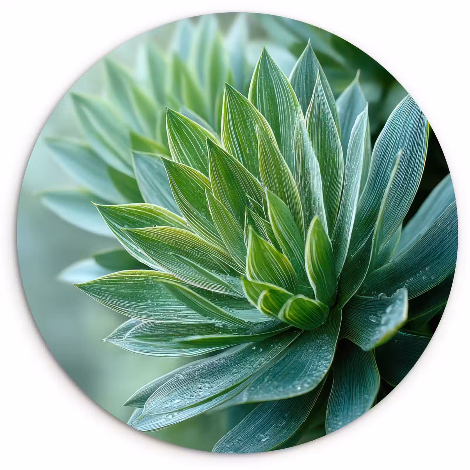 Muurcirkel - Blad - Plant - Groen - Textuur — 1