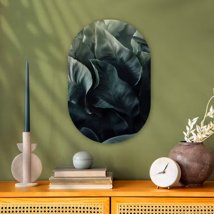 Muurovaal - Groen - Bladeren - Glad - Nerven — 2