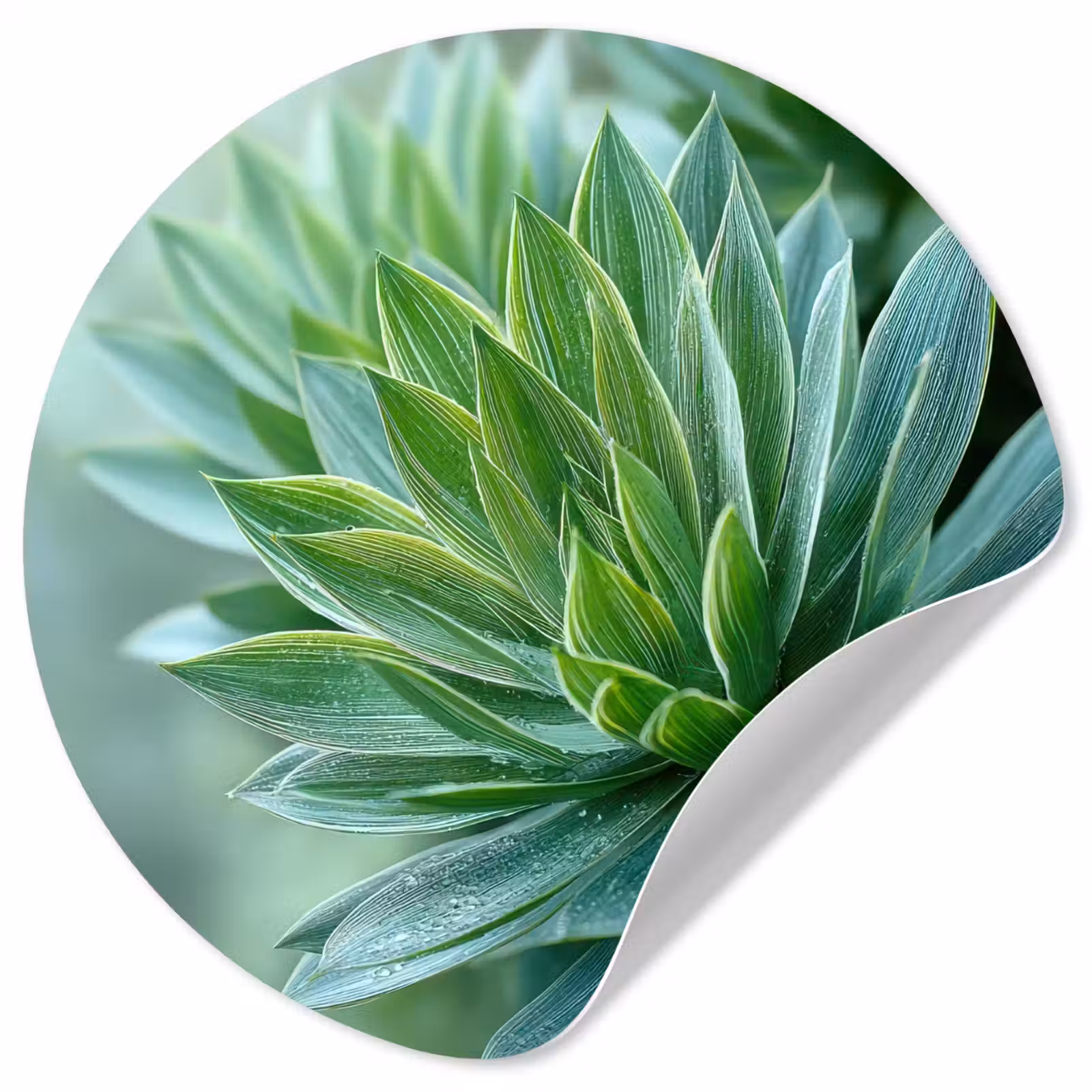 Behangcirkel - Blad - Plant - Groen - Textuur — 1