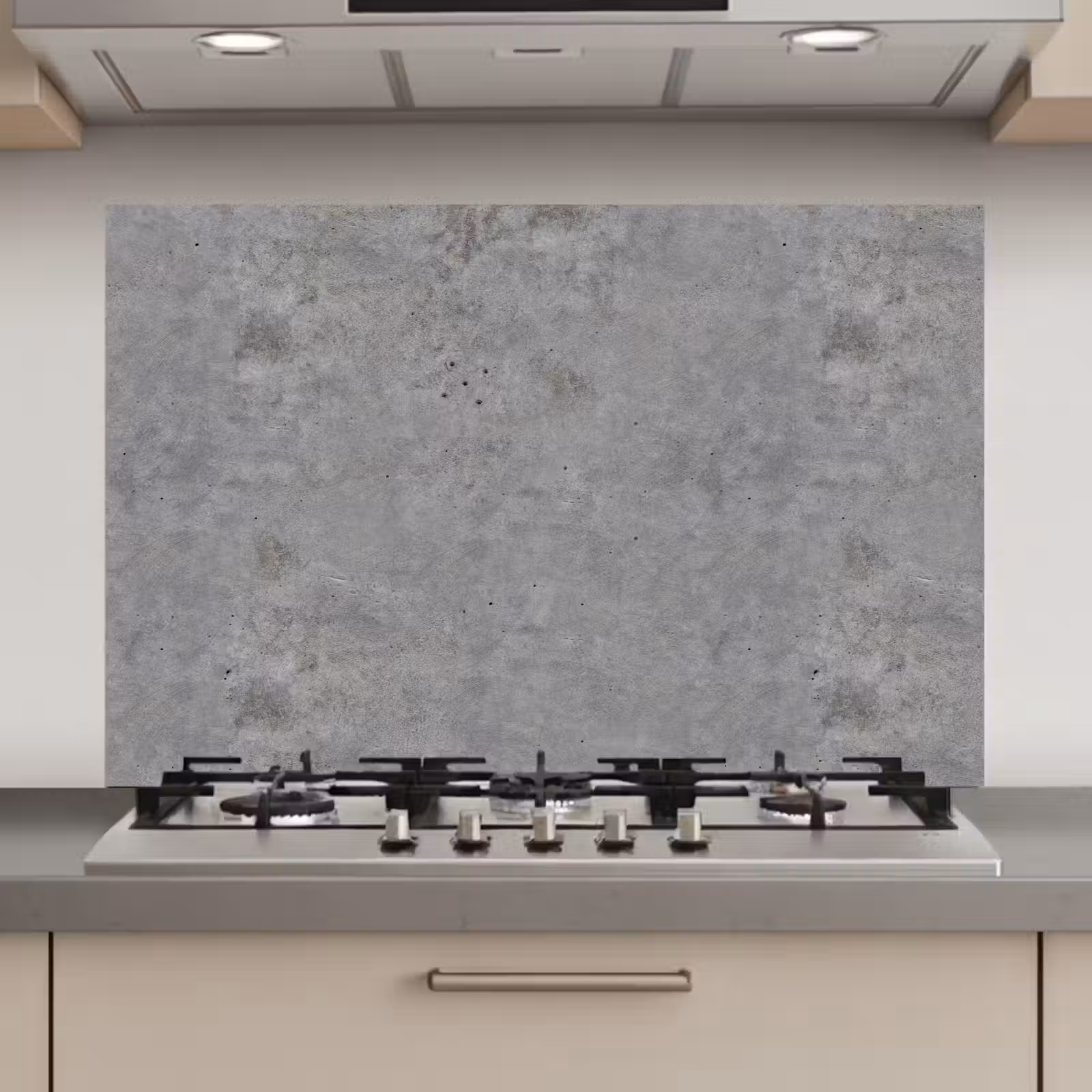 Spatscherm keuken - Beton - Industrieel - Patronen — 1