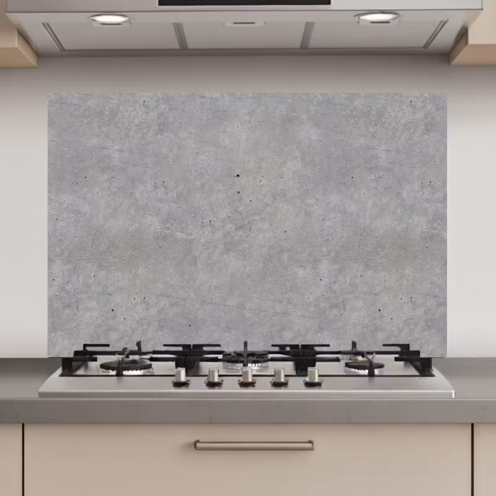 Spatscherm keuken - Beton - Patronen - Industrieel — 1