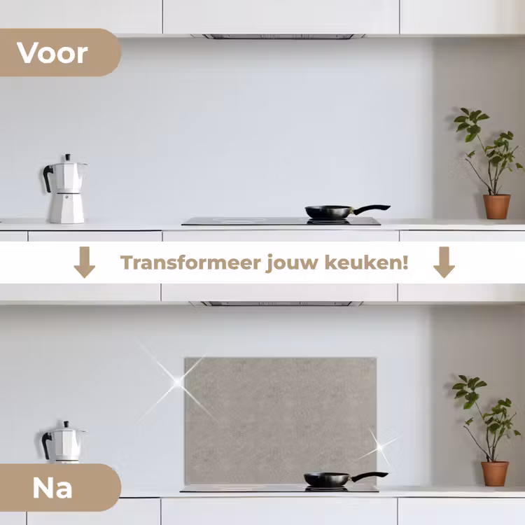 Spatscherm keuken - Beton - Grijs - Patronen - Industrieel — 3