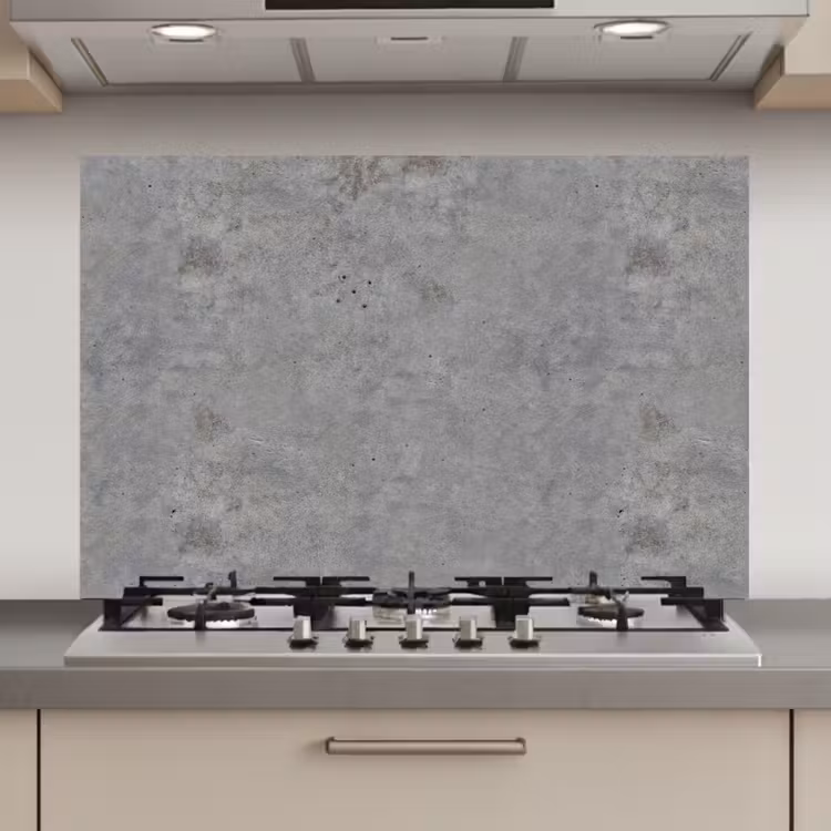 Spatscherm keuken - Beton - Industrieel - Patronen — 1