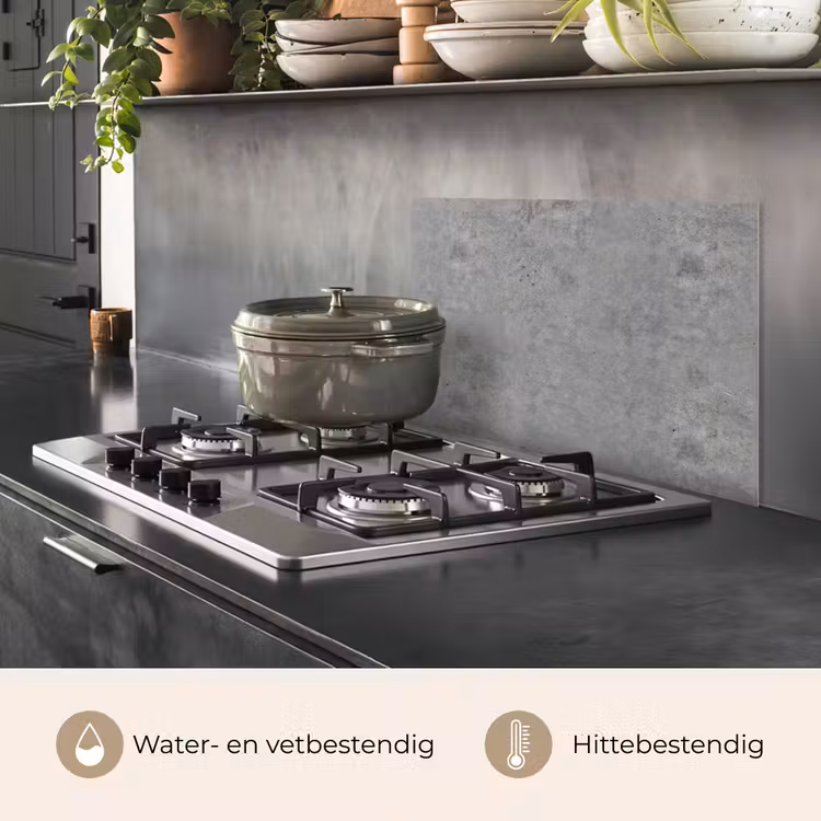 Spatscherm keuken - Beton - Industrieel - Patronen — 7