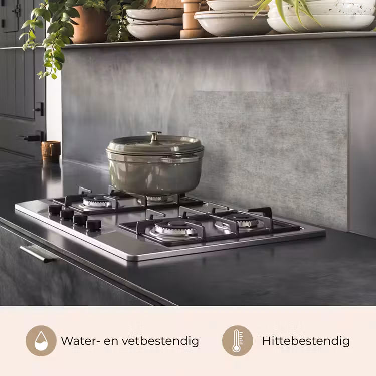 Spatscherm keuken - Beton - Muur - Patronen — 7