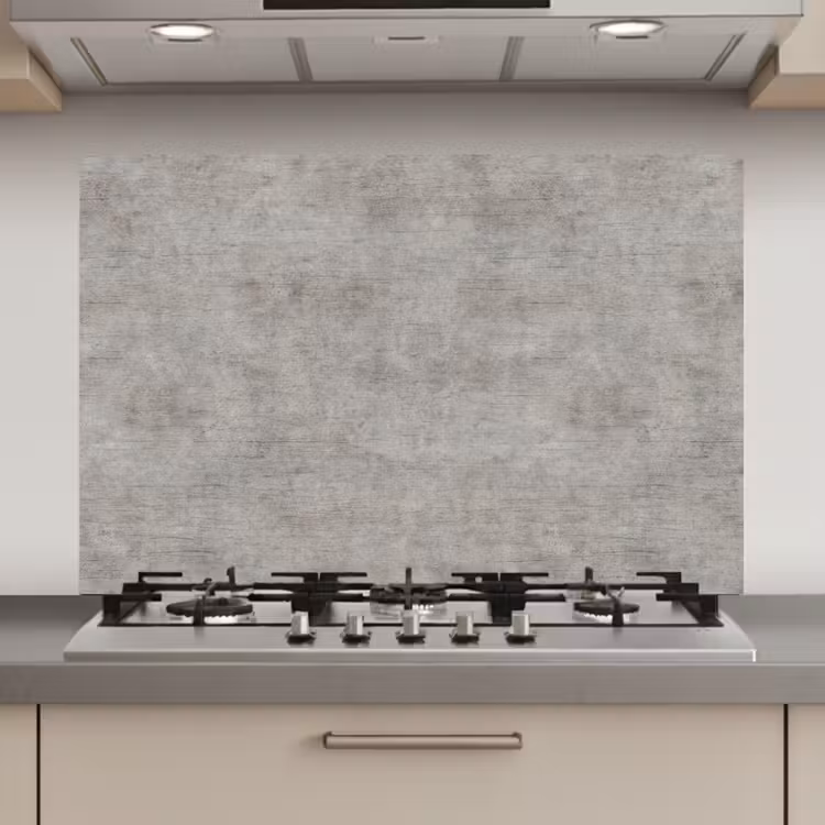 Spatscherm keuken - Beton - Oud - Grijs - Patronen — 1