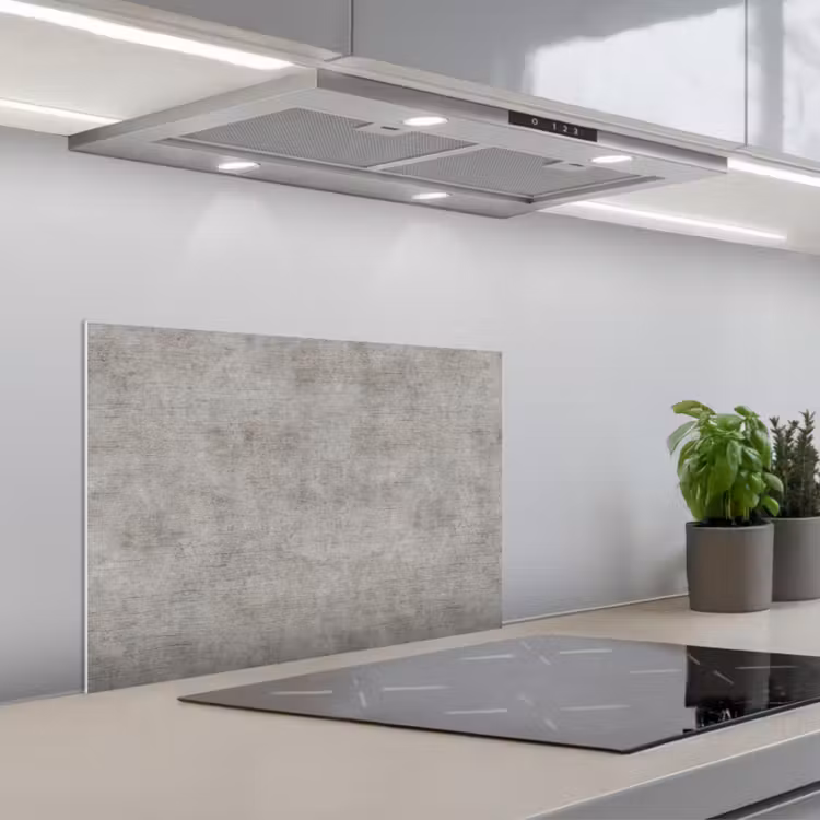 Spatscherm keuken - Beton - Oud - Grijs - Patronen — 5