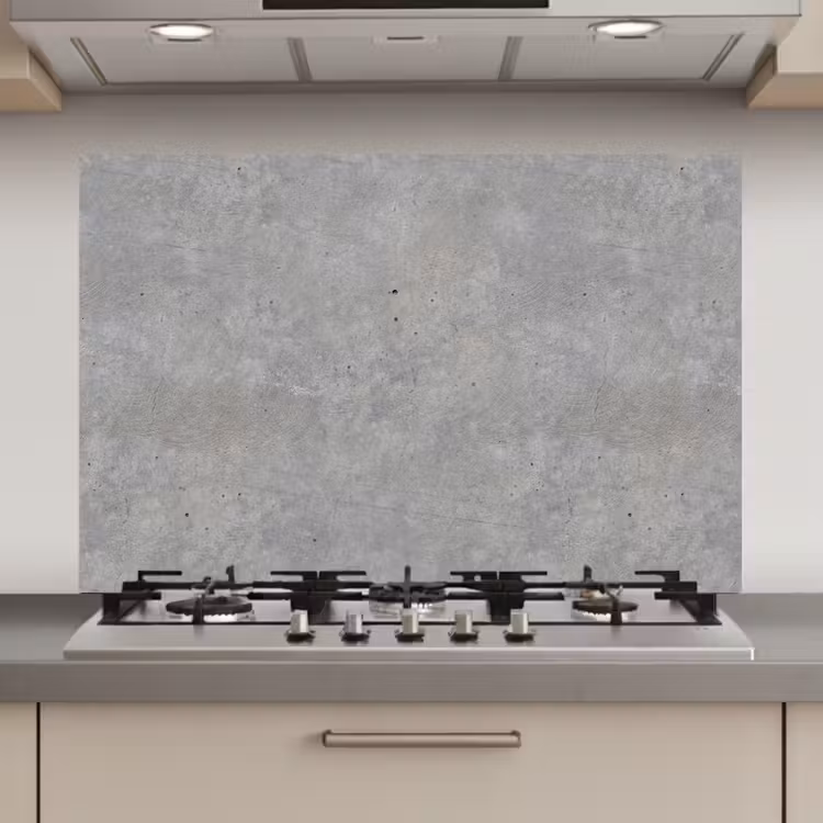 Spatscherm keuken - Beton - Patronen - Industrieel — 1
