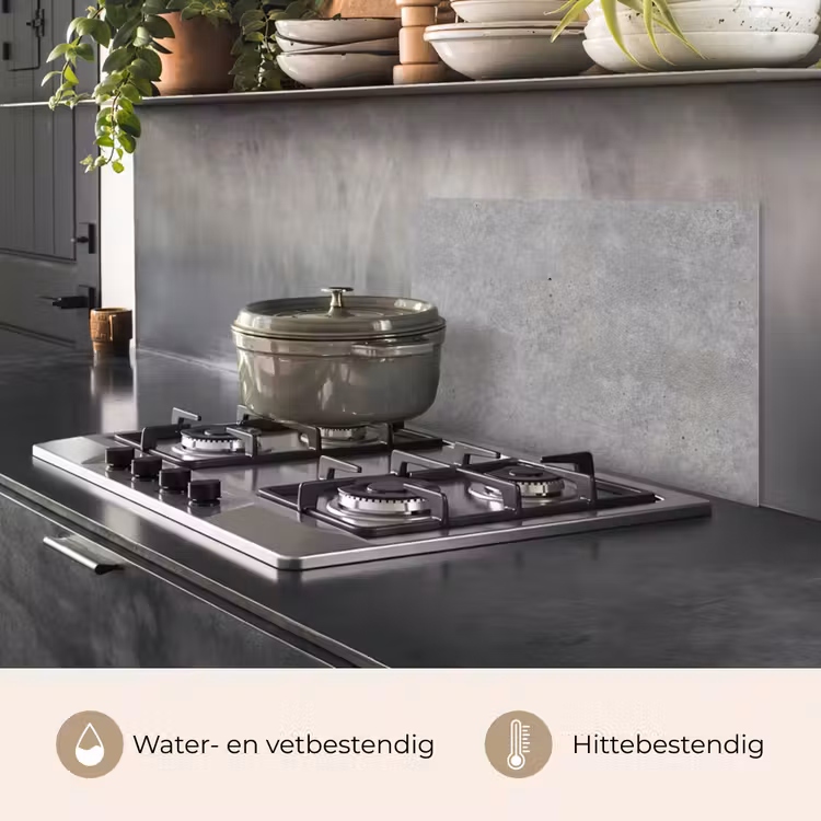 Spatscherm keuken - Beton - Patronen - Industrieel — 7