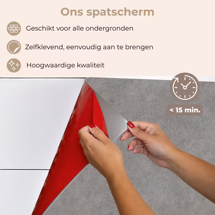 Spatscherm keuken - Industrieel - Patroon - Beton — 4