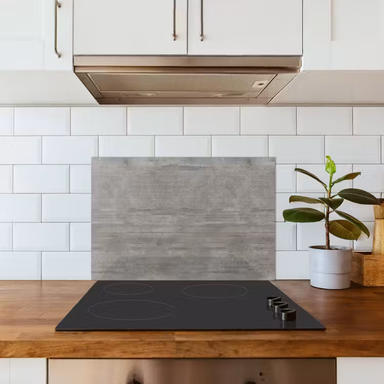 Spatscherm keuken - Patroon - Beton - Grijs — 6