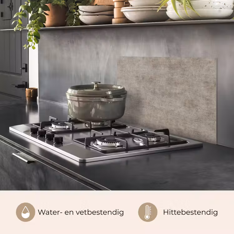 Spatscherm keuken - Retro - Beton - Patroon — 7