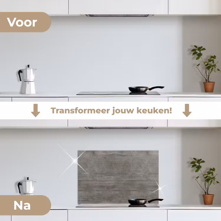 Spatscherm keuken - Structuur - Beton - Steen - Patronen — 3