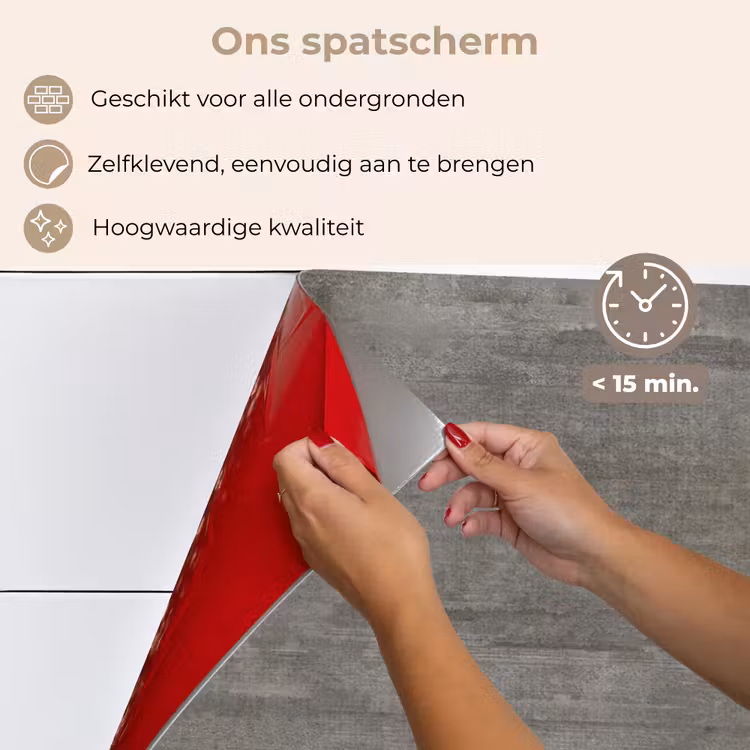 Spatscherm keuken - Structuur - Beton - Steen - Patronen — 4