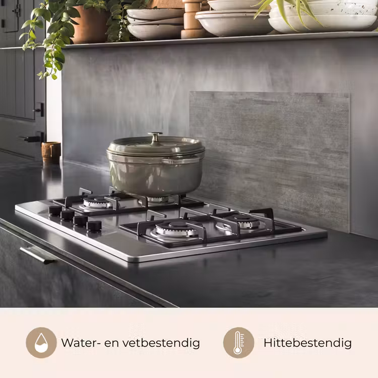 Spatscherm keuken - Structuur - Beton - Steen - Patronen — 7