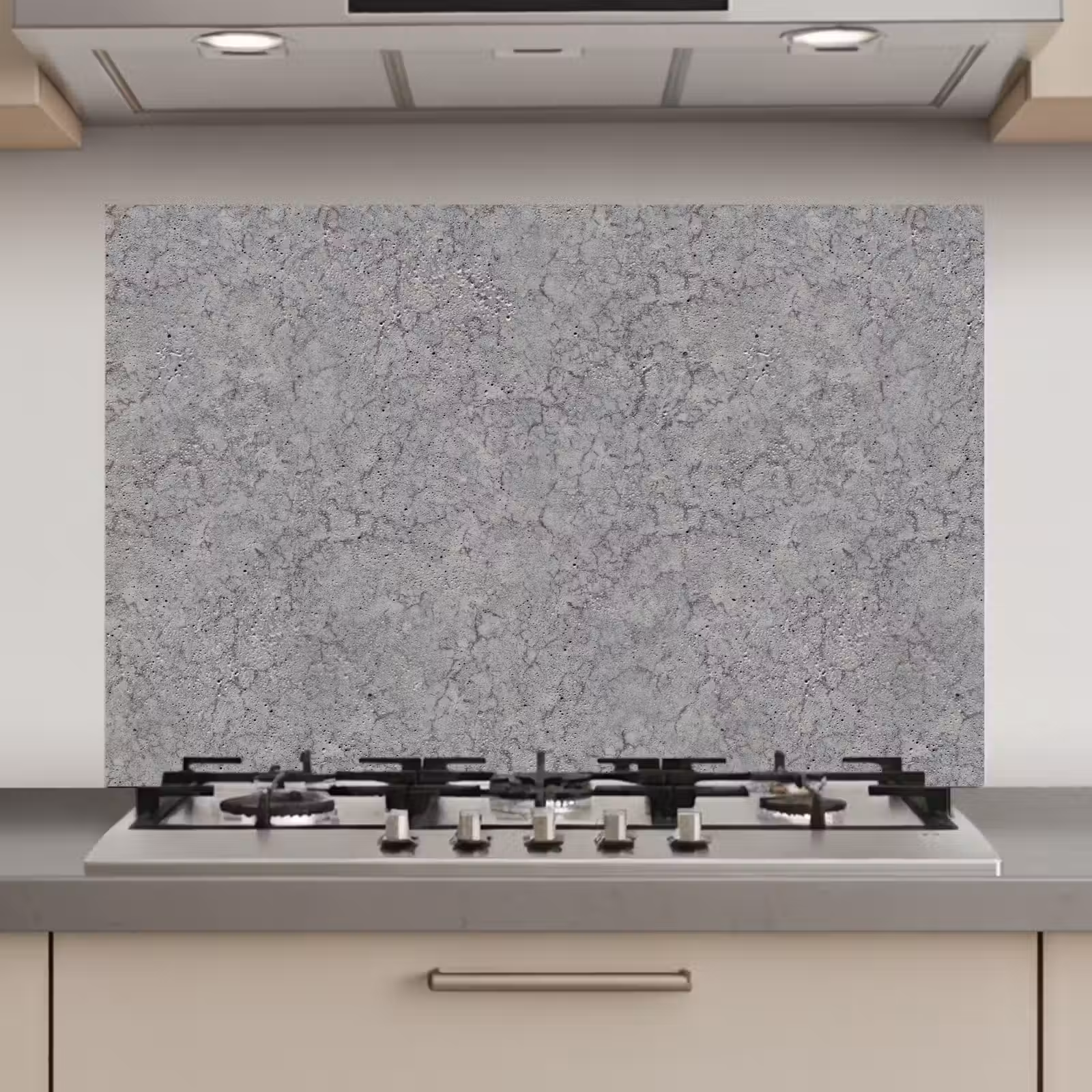 Spatscherm keuken - Beton - Muur - Patronen - Industrieel — 1