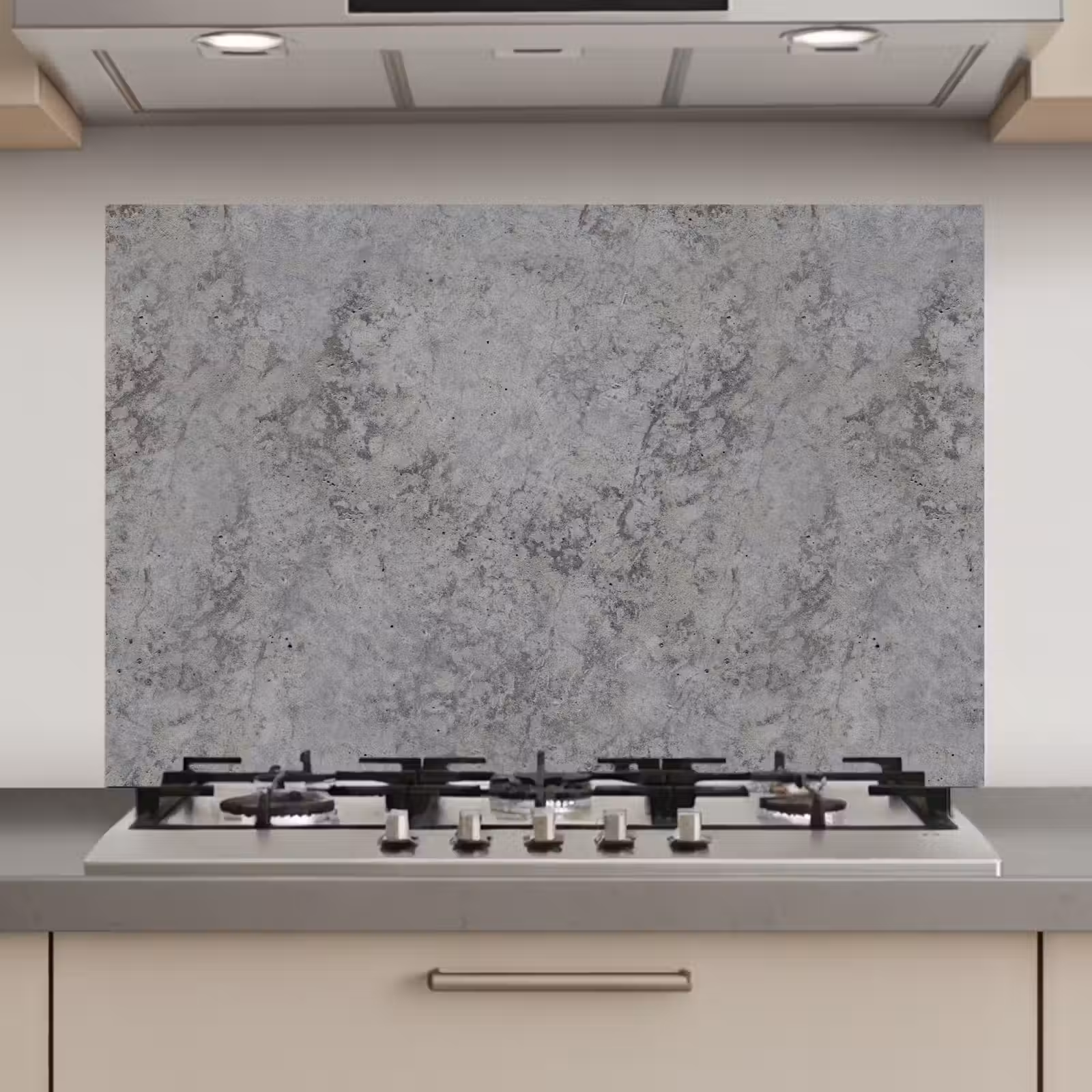 Spatscherm keuken - Industrieel - Beton - Patronen — 1