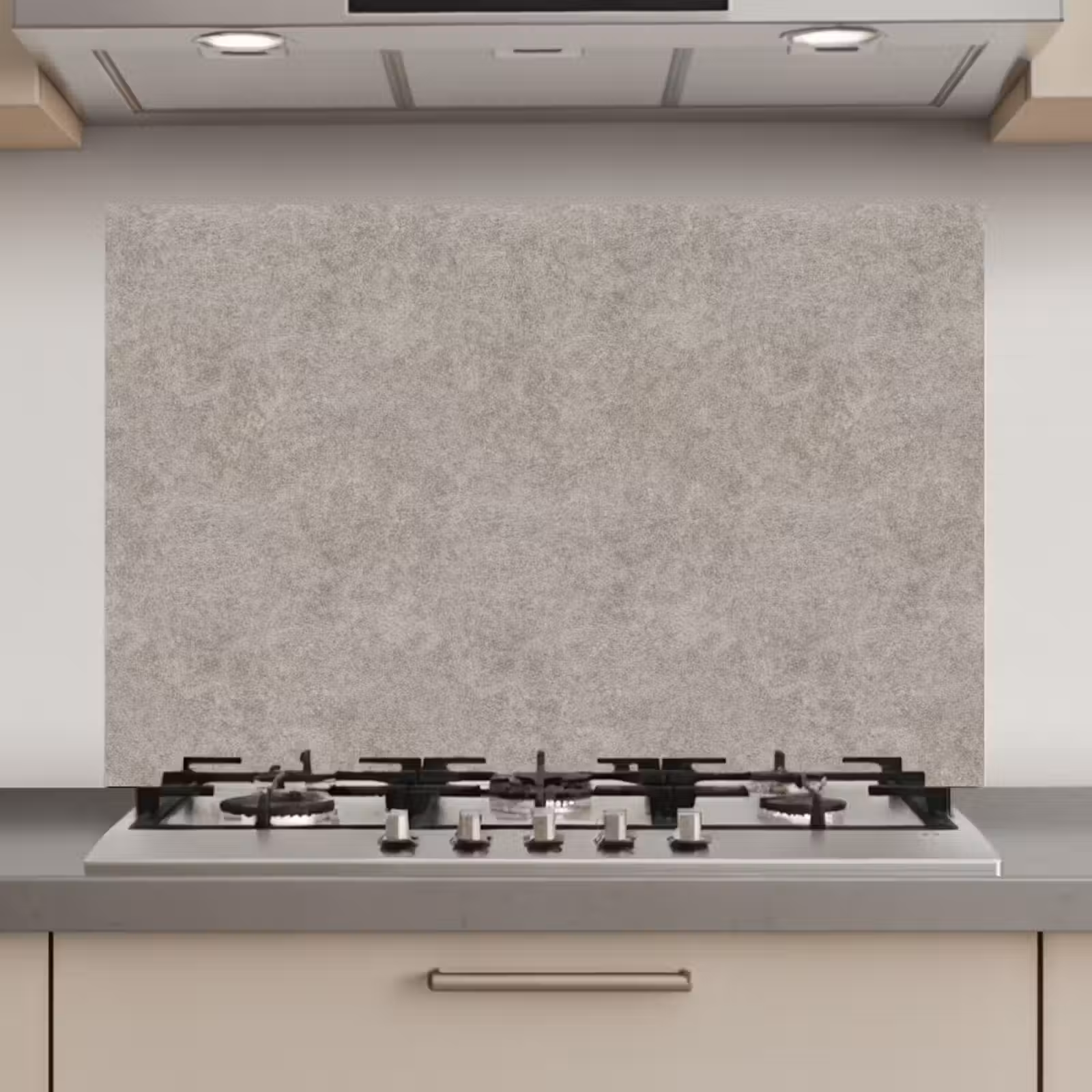 Spatscherm keuken - Patroon - Beton - Grijs — 1