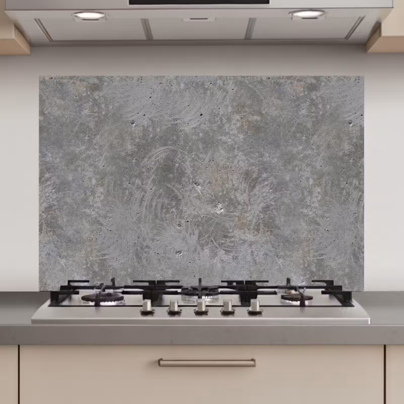 Spatscherm keuken - Stenen - Beton - Patronen — 1