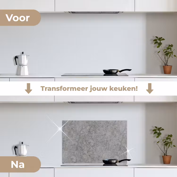 Spatscherm keuken - Beton - Antiek - Patronen — 3