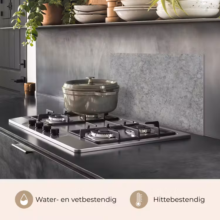 Spatscherm keuken - Beton - Antiek - Patronen — 7