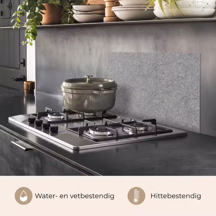 Spatscherm keuken - Beton - Muur - Patronen - Industrieel — 7