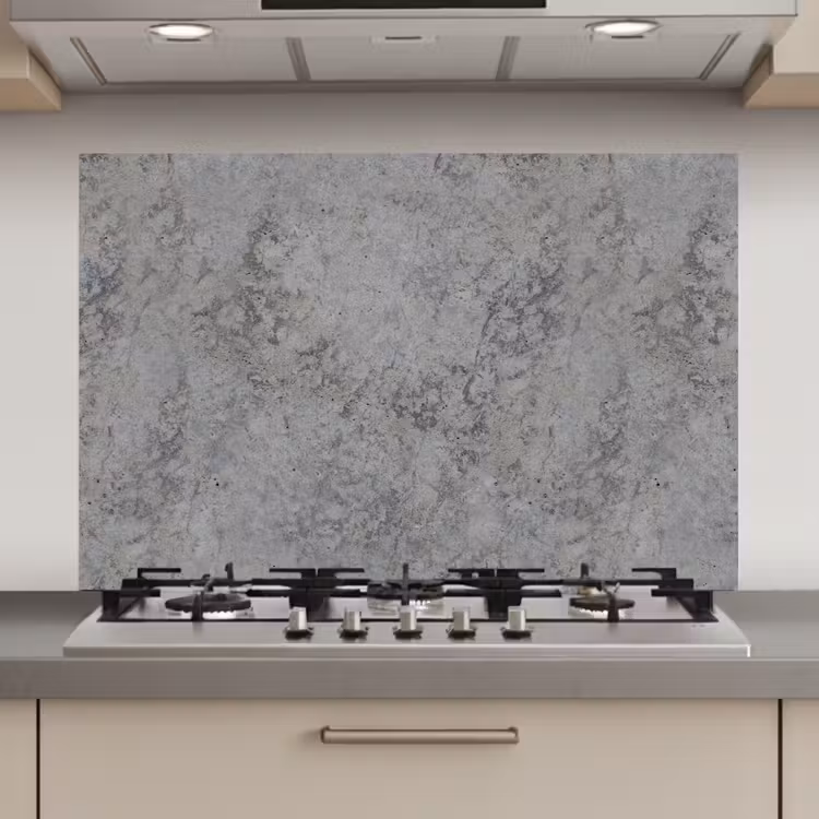Spatscherm keuken - Industrieel - Beton - Patronen — 1