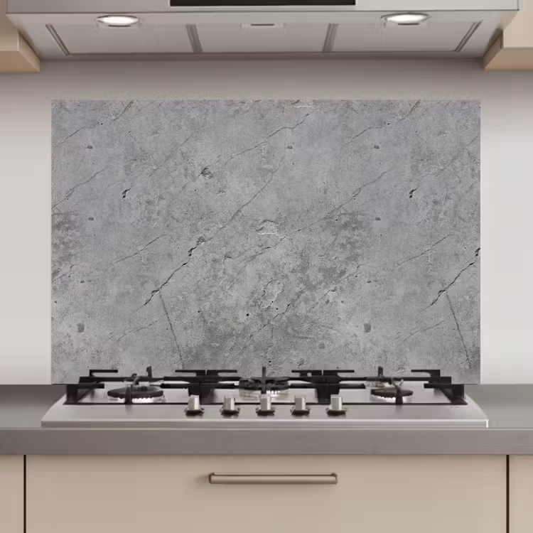 Spatscherm keuken - Patronen - Beton - Oud — 1