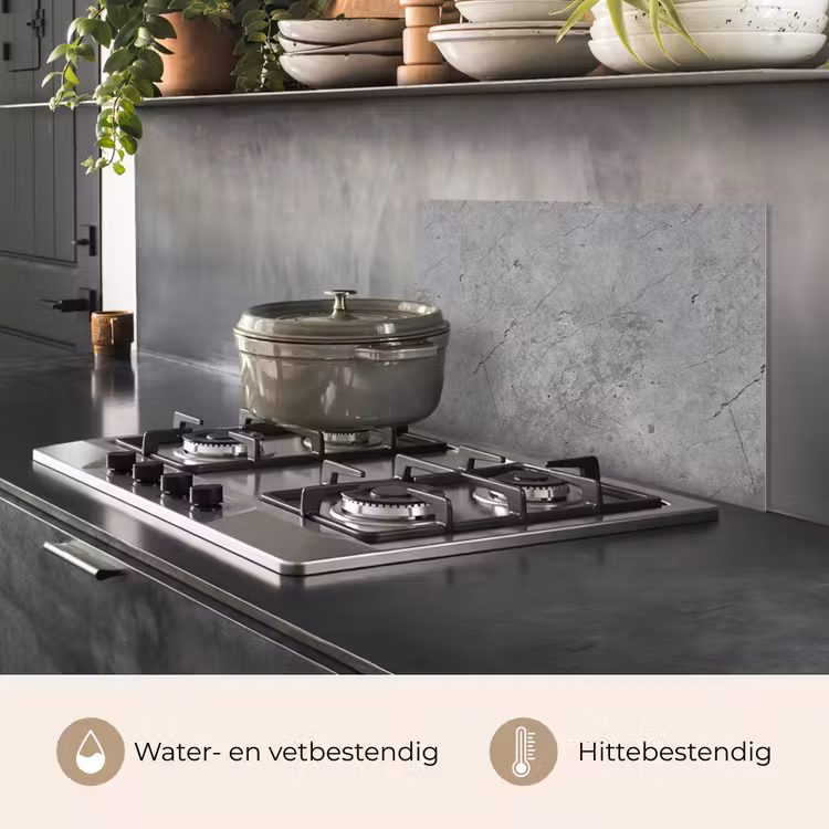 Spatscherm keuken - Patronen - Beton - Oud — 7