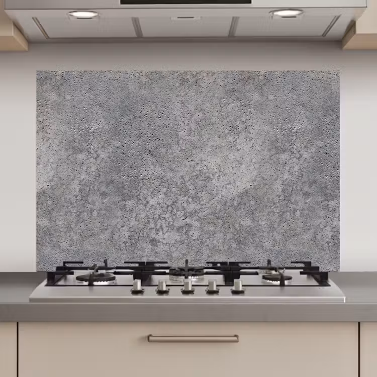 Spatscherm keuken - Patronen - Industrieel - Beton — 1