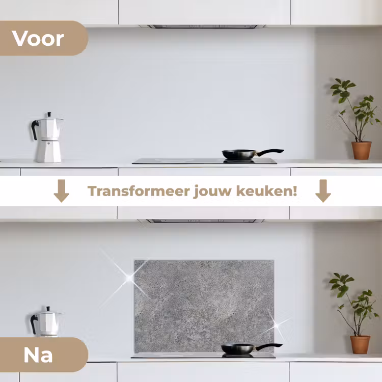 Spatscherm keuken - Patronen - Industrieel - Beton — 3