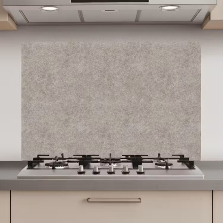 Spatscherm keuken - Patroon - Beton - Grijs — 1