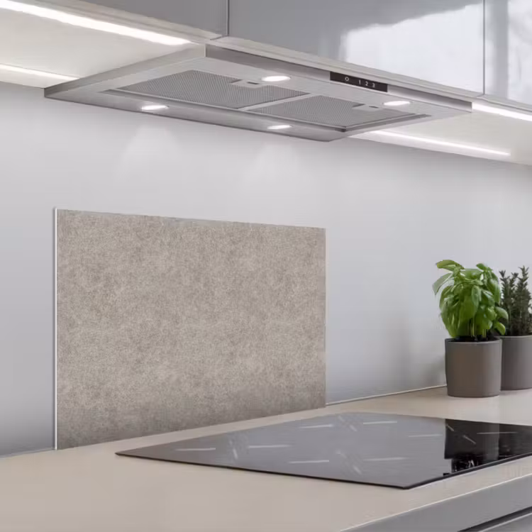 Spatscherm keuken - Patroon - Beton - Grijs — 5