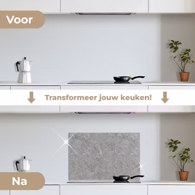 Spatscherm keuken - Patroon - Cement - Beton — 3