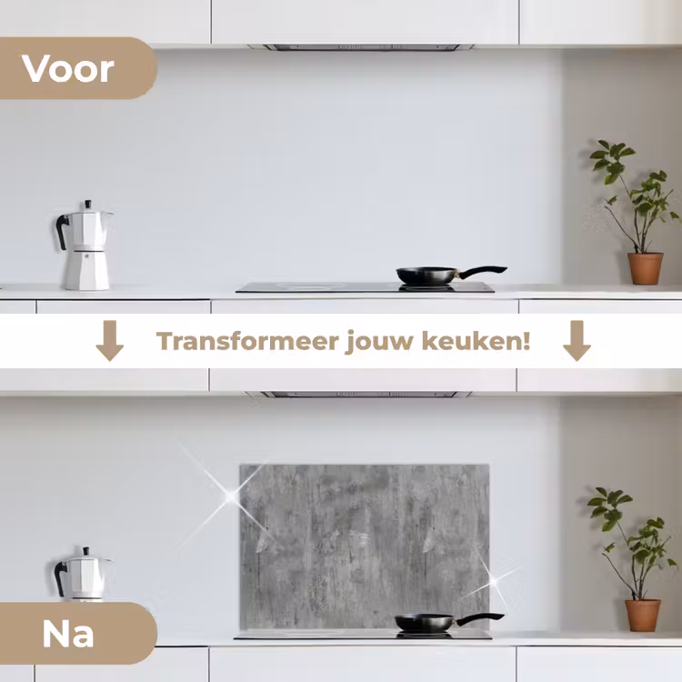 Spatscherm keuken - Roest - Beton - Patroon — 3