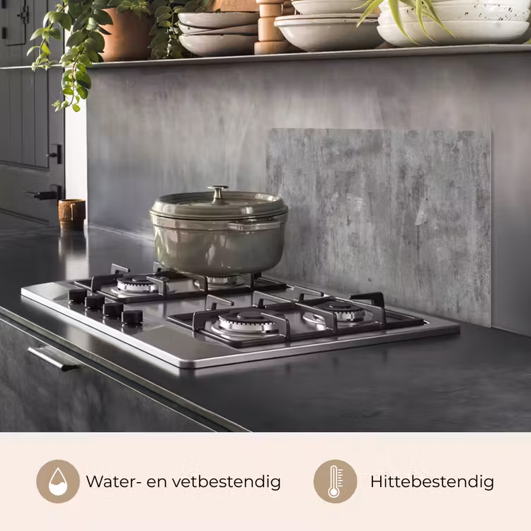 Spatscherm keuken - Roest - Beton - Patroon — 7