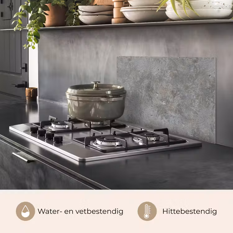 Spatscherm keuken - Stenen - Beton - Patronen — 7