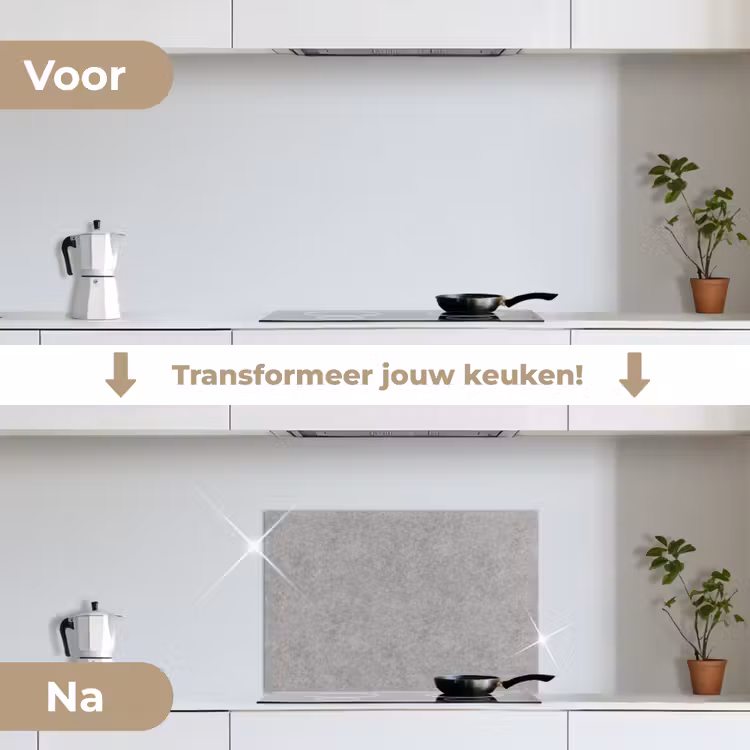 Spatscherm keuken - Beton - Oud - Patroon — 3
