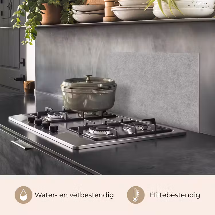 Spatscherm keuken - Beton - Oud - Patroon — 7