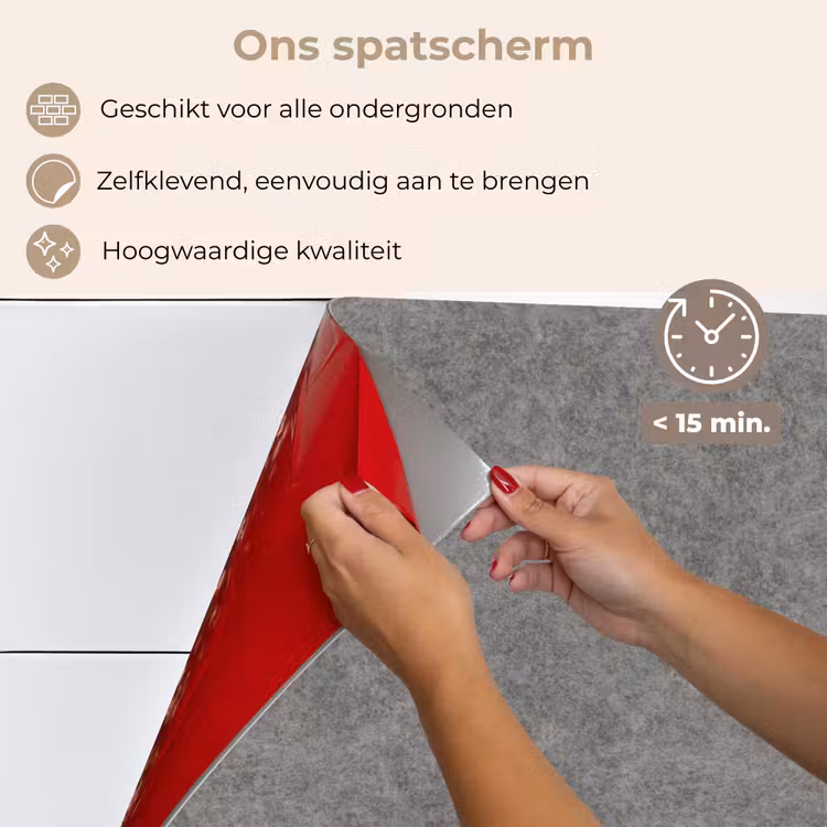 Spatscherm keuken - Beton - Textuur - Patronen — 4
