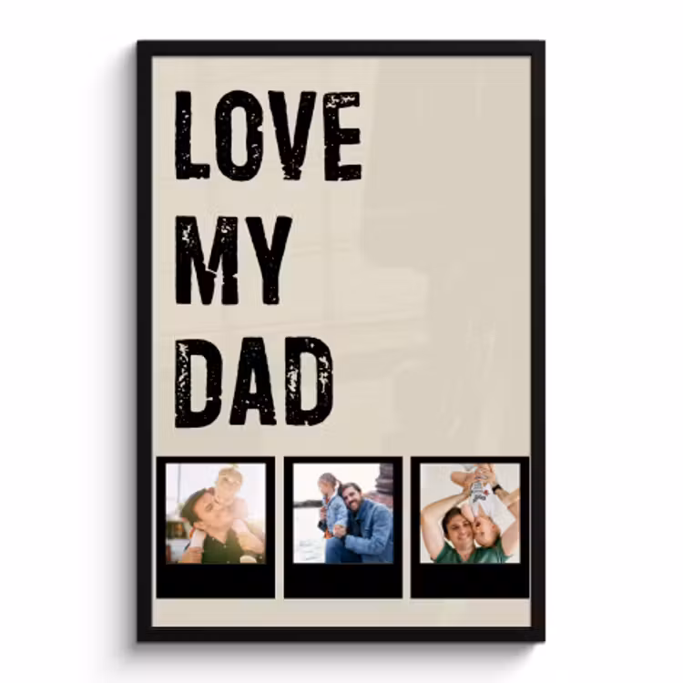Foto in lijst - Love dad 3 polaroids — 1