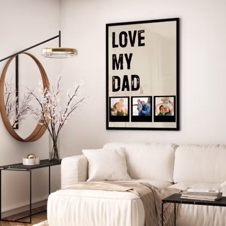 Foto in lijst - Love dad 3 polaroids — 2