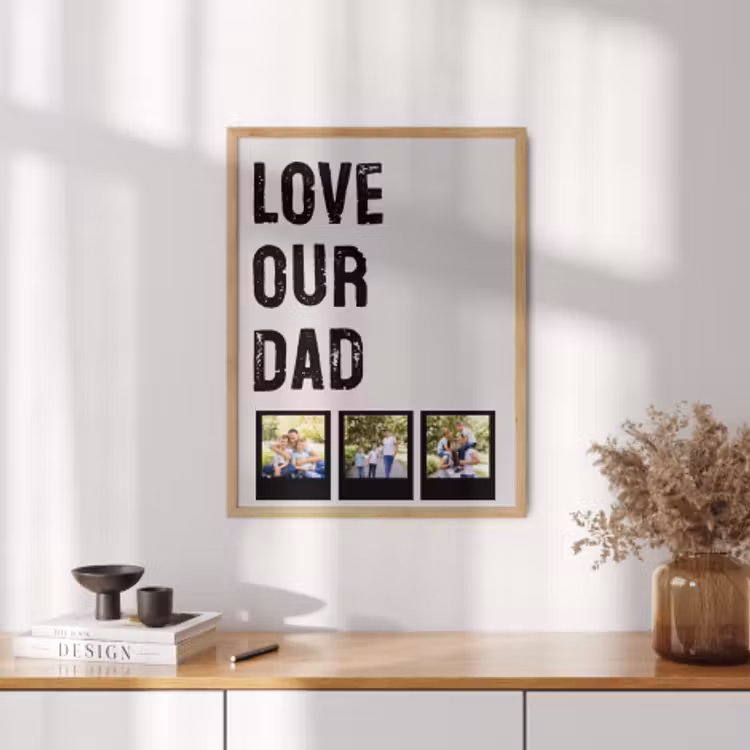 Foto in lijst - Love dad 3 polaroids — 3