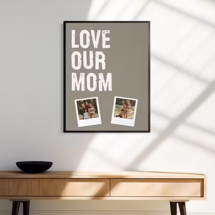 Foto in lijst - Love mom 2 polaroids — 3