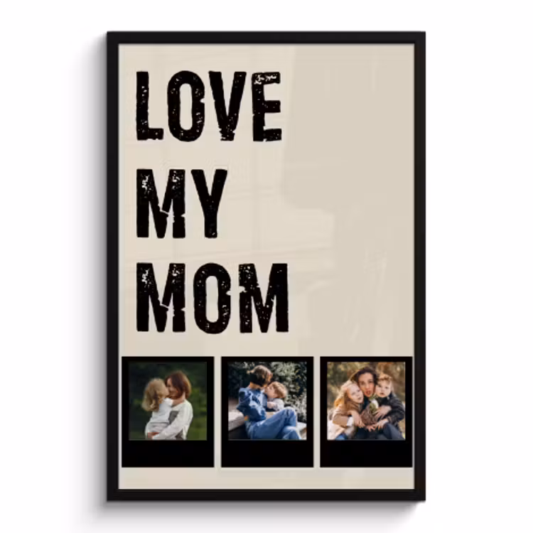 Foto in lijst - Love mom 3 polaroids — 1
