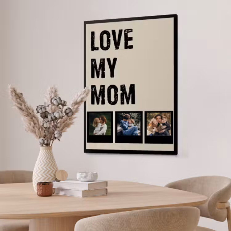 Foto in lijst - Love mom 3 polaroids — 2