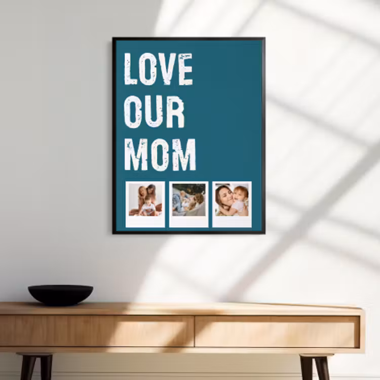 Foto in lijst - Love mom 3 polaroids — 3