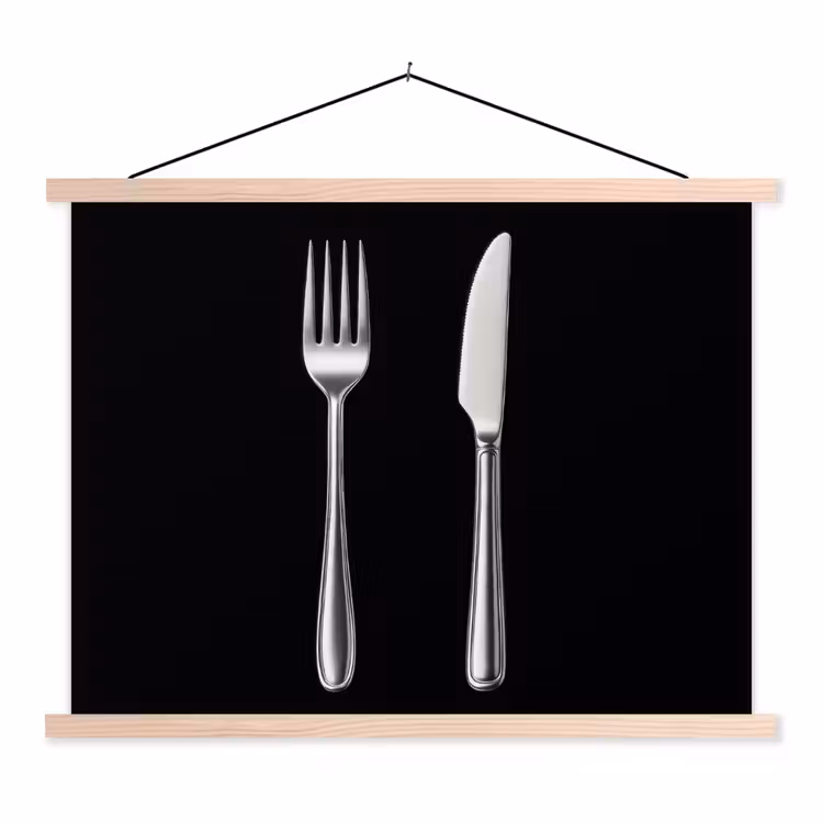 Schoolplaat - Bestek - Klassiek - Elegant — 1