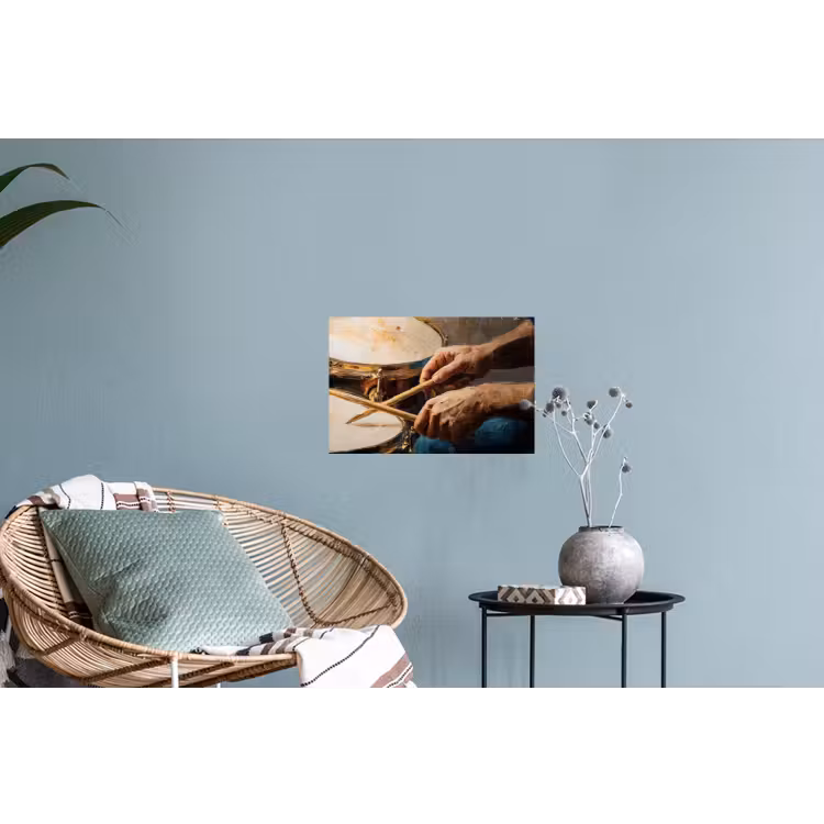 Muursticker - Drumstokken - Olieverf - Man — 4